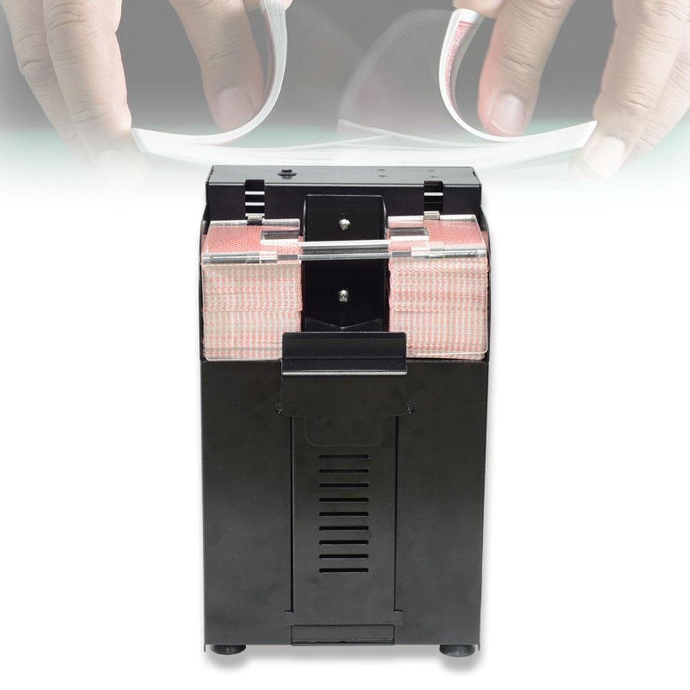 Automatic Card Shuffling Machine, Electric Card Shuffer, Shuffle 8 Decks of Cards Simultaneously, Anti-Cheating Playing Card Shuffling Tool, for Broad Cards, Bridge, Poker, Playing Cards