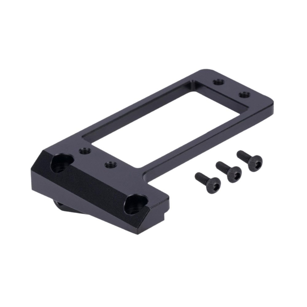 Aosekaa 1/10 RC Servo Mount, Front Axle Servo Mount, Easy to Install,Sturdy Door Bridge Modification Chassis Upgrade Part, Black
