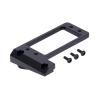 Aosekaa 1/10 RC Servo Mount, Front Axle Servo Mount, Easy to Install,Sturdy Door Bridge Modification Chassis Upgrade Part, Black view 1