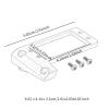Aosekaa 1/10 RC Servo Mount, Front Axle Servo Mount, Easy to Install,Sturdy Door Bridge Modification Chassis Upgrade Part, Black view 4