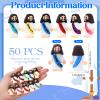 Bememo 50 Pcs Little Jesus Figures Original Design Rubber Mini Jesus Toys for Hide and Seek Religious Party Favors Easter Egg Stuffers Sunday School Craft Baptism Gifts(John 3:16) view 2