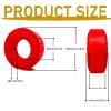 Silicone Rubber Insert Foam for 1/10 RC Crawler Fit 1.9 inch 114-120mm Wheel Tires(Red) view 3