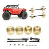 1:24 Scale Assessory RC Car Wheel Weights RC Car Brass 6mm Widen Axle Wheel Hub Counterweights for Axial SCX24 AXI00002 AXI00001 AXI90081 view 1