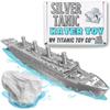 SilverTanic Titanic Bath Boat And Pool Toy By TitanicToyCo, RMS Titanic Toys For Kids, Historically Accurate Titanic Toy, Titanic Ship, Titanic Cake Topper, Titanic Figurine (SilverTanic) view 1