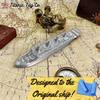 SilverTanic Titanic Bath Boat And Pool Toy By TitanicToyCo, RMS Titanic Toys For Kids, Historically Accurate Titanic Toy, Titanic Ship, Titanic Cake Topper, Titanic Figurine (SilverTanic) view 4