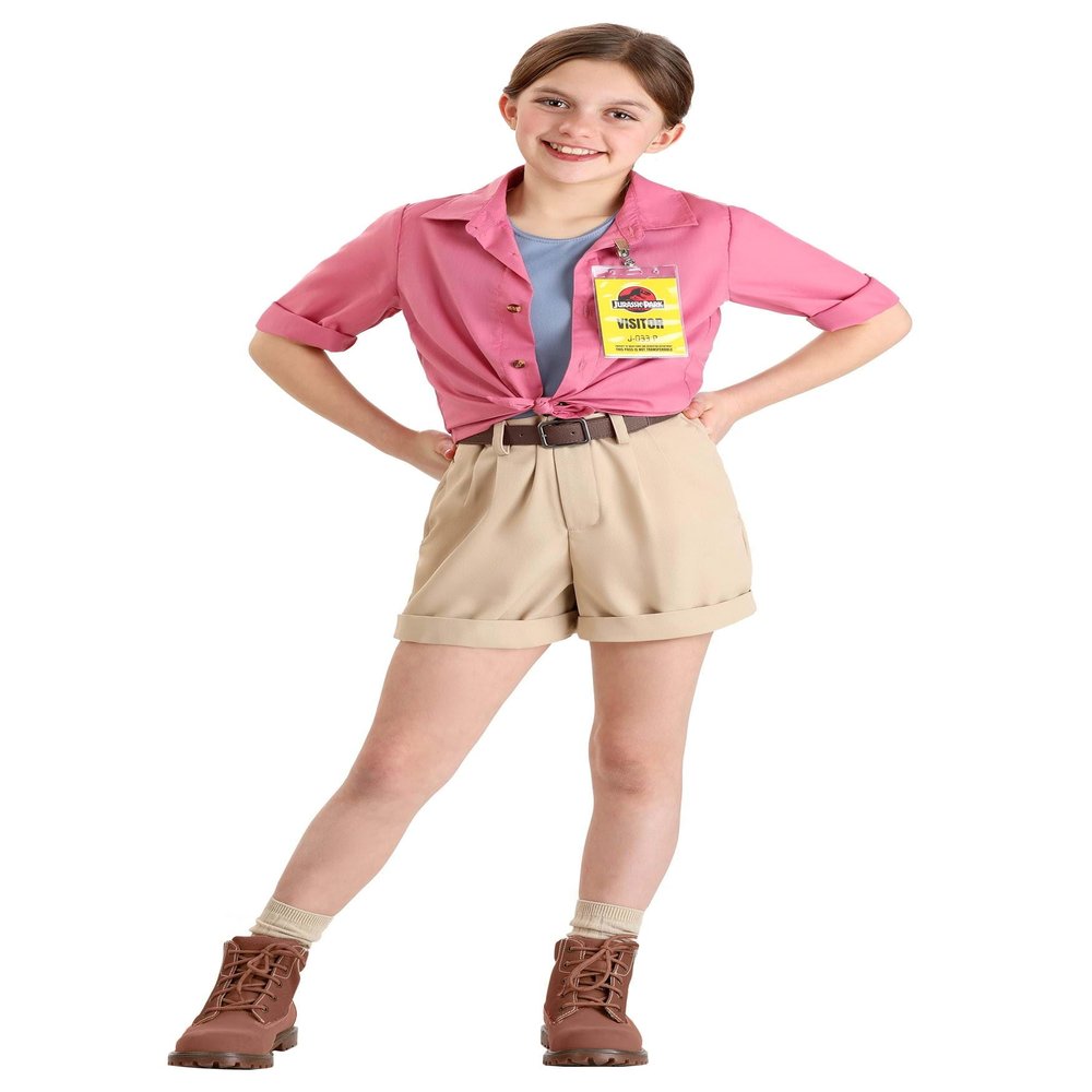 Girls Dr. Ellie Sattler Costume | Realistic Jurassic Park Explorer Outfit for Halloween or Cosplay X-Large