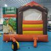 Commercial Grade Inflatable Dinosaur Bounce House with Slide and Obstacles, Multicolor Inflatable Bouncer Castle with Air Blower view 4