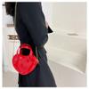 Girls Novelty Mini Heart-Shaped Purse Chain Purse Shoulder Crossbody Bags Tote Handbag Travel Wallet for Kids Gift (Red) view 4