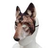 1Pcs Wolf Mask Halloween Half Face Wolf Mask Masquerade Masks for Halloween Christmas Carnival Cosplay Costume Accessories (Brown) view 4