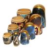 KaleaBoutique Christmas Nativity 5 Piece Russian Style Nesting Dolls Gift, Traditional Wooden Stacking Doll in Doll Set - Realism Style, 5.75 Inches Tall - Includes Glossy Gift Box view 4