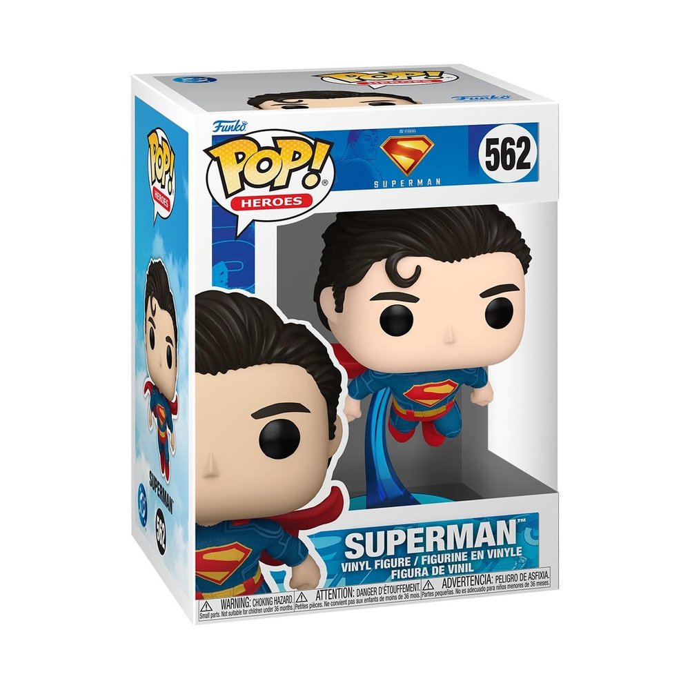 Funko Pop! DC: Superman 2025 - Superman - Collectable Vinyl Figure - Gift Idea - Official Merchandise - Toys for Kids & Adults - Movies Fans - Model Figure for Collectors and Display