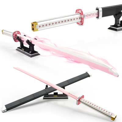 39inch Demon Sword Building Sets, Tsuyuri Kanao Swords Set with Scabbard and Stand, Demon Katana Building Blocks Anime Sword Sets for Adults and Anime Fans (706PCS)