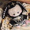 niannyyhouse Hat Coat Plaid Pants Shoes 10cm 15cm 20cm Plush Doll Black Golden Outfit Dress Up Accessories (Black-15cm) view 4