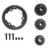 46T 1 Mod Hardened Steel Spur Gear with 18T+20T+22T Motor Pinion Gear for Traxxas 1/5 X-Maxx 1/7 XO-1 1/10 Maxx 1/10 E-REVO 2.0 VXL, Replace 6447 (46T) view 1
