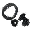46T 1 Mod Hardened Steel Spur Gear with 18T+20T+22T Motor Pinion Gear for Traxxas 1/5 X-Maxx 1/7 XO-1 1/10 Maxx 1/10 E-REVO 2.0 VXL, Replace 6447 (46T) view 3