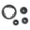 46T 1 Mod Hardened Steel Spur Gear with 18T+20T+22T Motor Pinion Gear for Traxxas 1/5 X-Maxx 1/7 XO-1 1/10 Maxx 1/10 E-REVO 2.0 VXL, Replace 6447 (46T) view 4