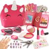 Toddler Purse for Little Girls 3-5 with Pretend Makeup Kit | Unicorn Kids Purse Accessories Play Fake Make up Set | Birthday Gifts for 4-6 Year Old Princess Toys view 1