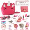Toddler Purse for Little Girls 3-5 with Pretend Makeup Kit | Unicorn Kids Purse Accessories Play Fake Make up Set | Birthday Gifts for 4-6 Year Old Princess Toys view 3