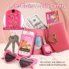 Toddler Purse for Little Girls 3-5 with Pretend Makeup Kit | Unicorn Kids Purse Accessories Play Fake Make up Set | Birthday Gifts for 4-6 Year Old Princess Toys view 4