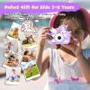 2-Pack Camera for Kids Girls Age 3-8, Toddler Kids Digital Camera Christmas Birthday Gifts for 3 4 5 6 7 8 Years Old Girl, Unicorn + Dinosaur view 3