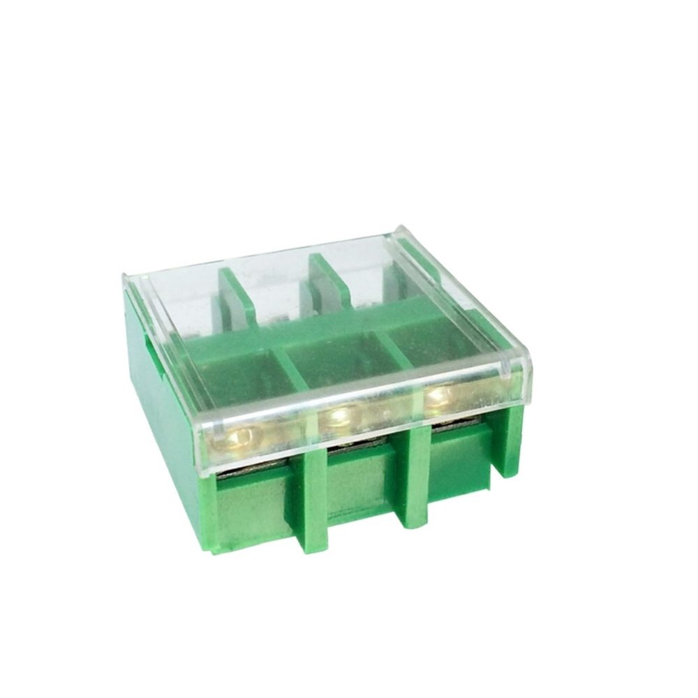(10PCS) JF5-4/3 Copper Terminal Blocks 32A/3P 660V Universal DIN Rail Mounted 0.75-4mm2 Wire Dual Row Connector