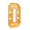 2.3 Feet Tall Light Up Numbers 0 Marquee Numbers Sign Giant Mosaic Numbers Foam Board Kit Large Numbers for 10th Birthday Anniversary Decorations Wedding Party Decor view 1