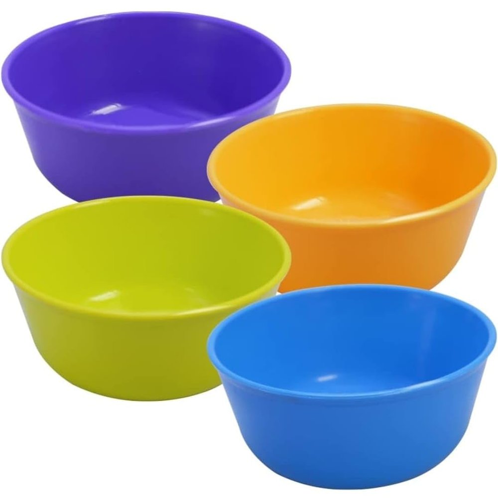WAAOME (Pack of 4 Plastic Mini Bowl Set) Plastic Mini katori Set Multi Colour (A438)