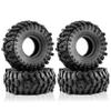 4PCS RC Crawler 118mm Rubber Tires 1.9 inch Wheels Tyres Set for 1:10 RC Rock Crawler Car for Axial SCX10 D90 TF2 Tamiya TRX-4 Parts view 1