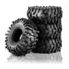 4PCS RC Crawler 118mm Rubber Tires 1.9 inch Wheels Tyres Set for 1:10 RC Rock Crawler Car for Axial SCX10 D90 TF2 Tamiya TRX-4 Parts view 2