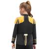 Eandarui Kids 1960s British Pop-star Jacket Long Sleeve Golden Lace Rock Band Musician Shirt Top for Carnival Party Black 12 Years view 4
