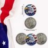 100 PCS AtSKnSK Challenge Coin Thank You for Your Service Coins for Veterans Appreciation Bulk (Ancient Eagle Veteran, Piece, 100) view 2