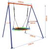 40 Saucer Swing with Stand for Kids Outdoor, 500lbs Swing Set with Heavy Duty Metal Swing Stand for Backyard, Safe Waterproof Round Swing,Outdoor Kids Play Equipment view 4