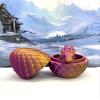 3D Printed Baby Dragon with Dragon Egg, Articulated Clover, Crystal, Easter, Gemstone, Orchid, Rose, Sushi, Woodland Baby Dragon, Fidget Toy for Autism ADHD BD001 (Gemstone Dragon, RED Purple Gold) view 4