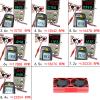 XSYGO 30mm Aluminum Alloy RC Motor Cooling Fans,Twin Cooling Fans Heatsink for 1/7 1/8 1/10 RC Car 540 550 3650 3660 3670 Motor (Red) view 4