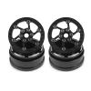 Beadlock Wheel Rims 4PCS 1.9" Upgraded Carbon Fiber Aluminum Wheel Hub Compatible with 1/10 RC Crawler Gen8 TRX-4 Axial VS4-10 Capra SCX10 RC Car Accessories (Patten F) view 1