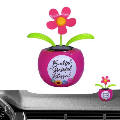 Solar Dancing Flowers - Flower | Solar Power Kits | Solar Powered Toy | Shaking Flower Solar Ornament | Solar Flower Car Ornaments | Unique Car Decoration Dancing Flower Dashboard Di
