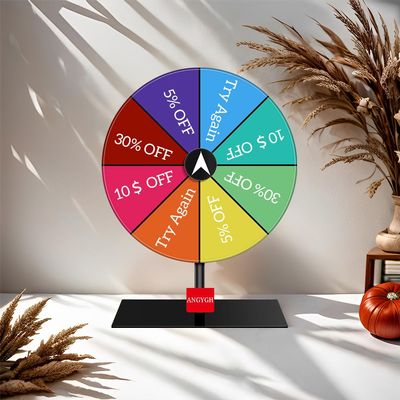 ANGYGH Metal Tabletop Spin Roulette Game Suitable for Wedding Birthday Party Housewarming Christmas New Year Graduation Carnival