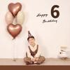 Luxylei Birthday Party Decoration Set Retro Felt Banner Cake Number Wall Decor Letter Cake Set Flag Banner for Birthday Decor view 3