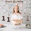 Luxylei Birthday Party Decoration Set Retro Felt Banner Cake Number Wall Decor Letter Cake Set Flag Banner for Birthday Decor view 4
