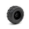 4PCS 12mm Hex 90mm (3.54") RC Wheels Monster Truck Tire Set for 1/14 Hyper Go H14BM 14210, Wltoys 144001 144010 RC Car (90mm Monster Truck Tires G) view 2
