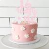 Daisy 1/2 Way to One Cake Topper half birthday decoration baby boys girls 6 month birthday party supplies view 2