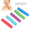 5Pcs Baby Teething Sticks, Soft Silicone Chew Grip Strength Training Multicolored Teething Chew Toys for Babies view 4