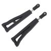 2PCS RC Front Upper Suspension Arm Plastic Steel Front Upper Swing Arm Accessory for ZD Racing 9021 08423 RC Car Black view 2