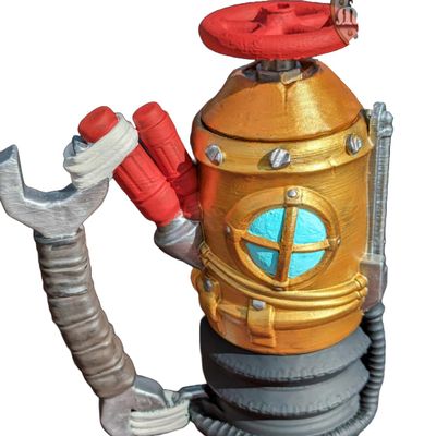 Gadgeteer Steampunk 3D Printed Can Holder | Table Coaster | Mythic Mugs Collection by Ars Moriendi 3D- Inventive Design! (28.) Silk-Rainbow)