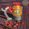 Gadgeteer Steampunk 3D Printed Can Holder | Table Coaster | Mythic Mugs Collection by Ars Moriendi 3D- Inventive Design! (28.) Silk-Rainbow) view 4