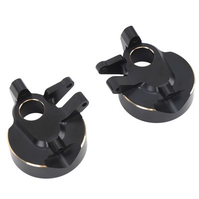 2Pcs Brass Front Steering Knuckles 1/10 RC Car Steering Knuckles for Axial Capra SCX10 III AR45P Axle