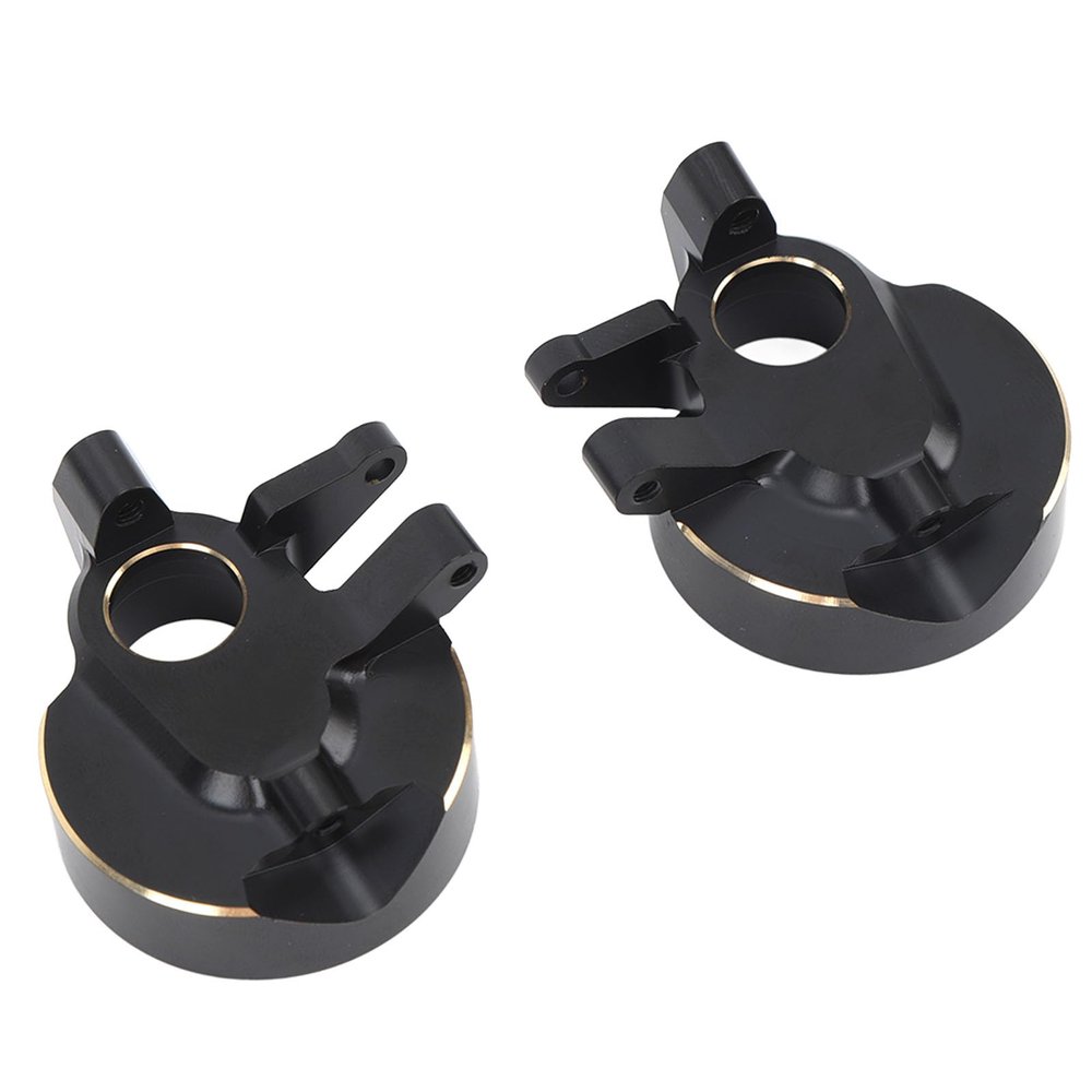 2Pcs Brass Front Steering Knuckles 1/10 RC Car Steering Knuckles for Axial Capra SCX10 III AR45P Axle