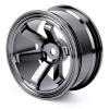 4pcs Aluminum Alloy Wheel Hub for Universal 1/10 Flat Running Drift RC Car (Black) view 1