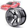 4pcs Aluminum Alloy Wheel Hub for Universal 1/10 Flat Running Drift RC Car (Black) view 4