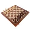 3 in 1 Wooden Chess Checkers Set Portable Chess Checkers Game Set with Wooden Folding Board for Kids Adults view 3